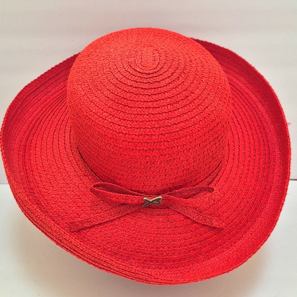 Vintage Betmar Red Women's Preppy Sun Hat Beach Hat